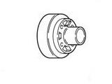 2K Hub - 4-4.0” Elec. Brake ONLY (1/2” Studs)  Drum 8-173-16
