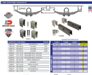 9K MULTI-AXLE CONV KIT, 48 1/2" AXLE SPACING