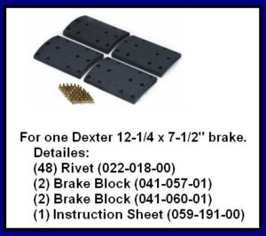 K71-133-00 Brake Block Kit