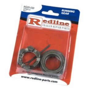 1"-14 SPINDLE NUT, PKG 2EA W/TONGUE WSHR & C-PIN
