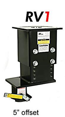 RV1  5" Offset Gooseneck To King Pin Adapter "Popup Brand"