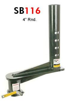 Fits Standard 4" I.D. Round Trailer Coupler Tube  16" EXTENSION