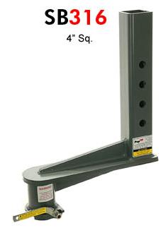 Fits Standard 4" I.D. Square Trailer Coupler Tube    16" EXTENSION
