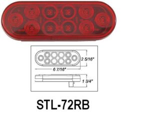 Oblong LED Light STL-72RB