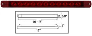 STL-79Red Series Streamline LED Stop/Turn/Tail Light