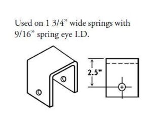 HANGER FOR DBL EYE SPG 2 1/2" TALL