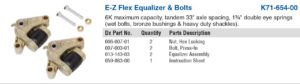 E-Z Flex® Equalizer & Bolts - Tandem